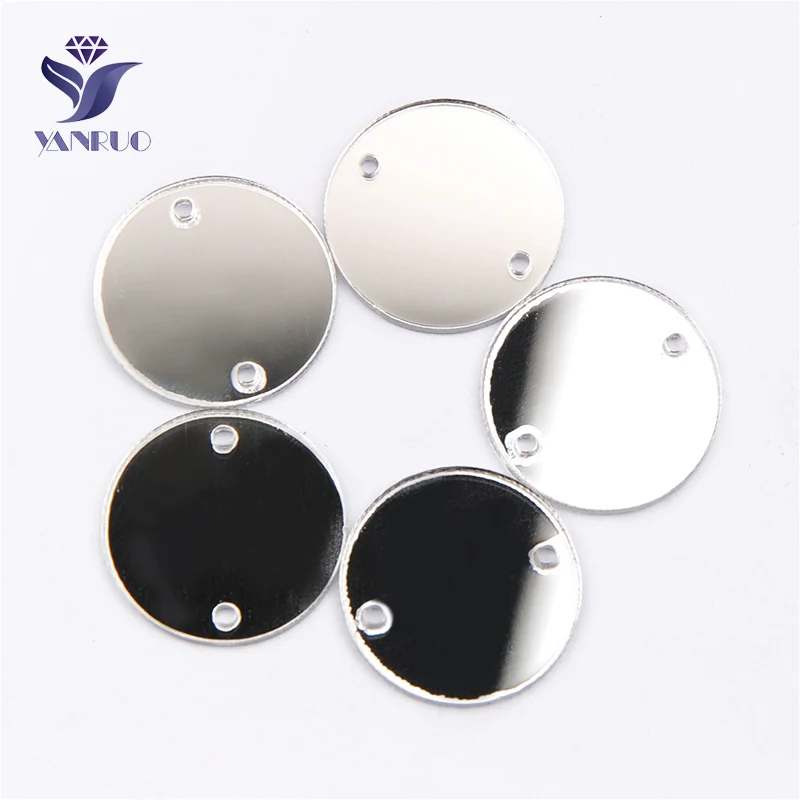 20mm YANRUO кристально чистые акриловые стразы 30 шт. Пришивные зеркальные Поделки Сделай Сам стразы с плоской задней частью пришитые камни для рукоделия платья - Цвет: 20mm