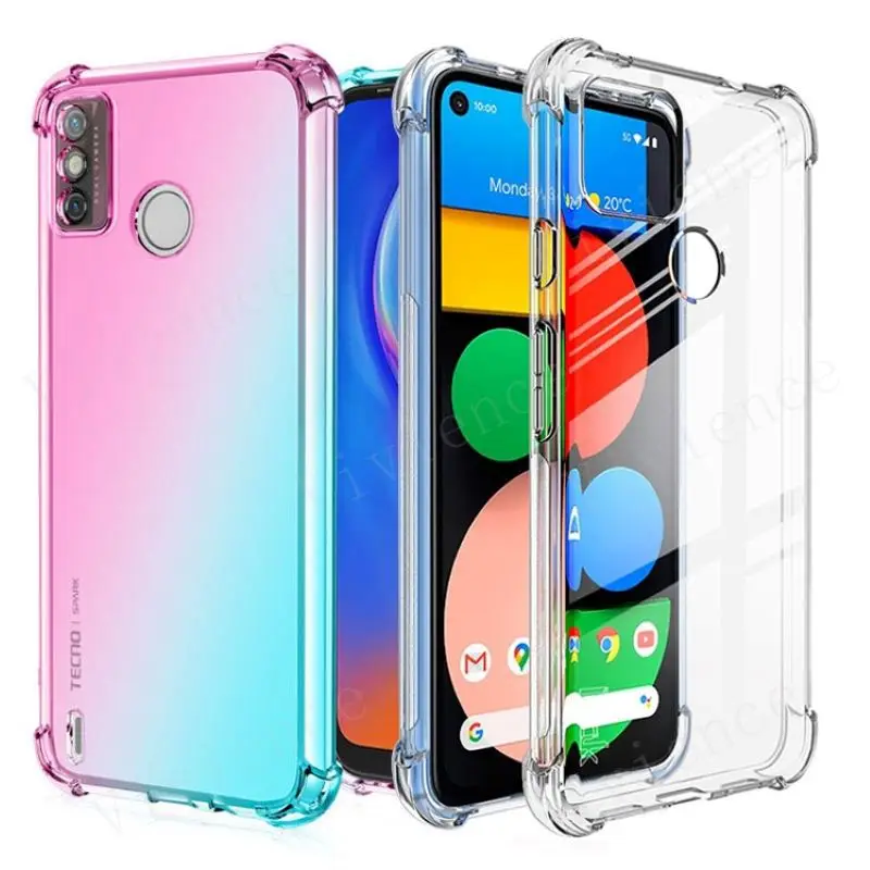 Чехол для Tecno Spark 6 Go 5 Air 2020 4 Lite Power противоударный защитный чехол с градиентом