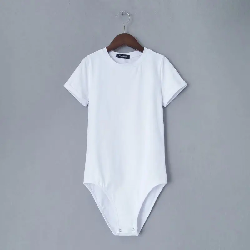 New arrival small round collar play high density cotton pure colors render half sleeve of cultivate morality sleeve T-shirt