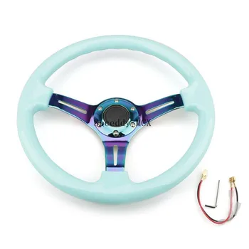 

Spceddy MCX Car Sports 350mm 14inch ABS Steering Wheel 45mm Deep Dish Universal Car Auto Racing Steering Wheels MC20S04171-65