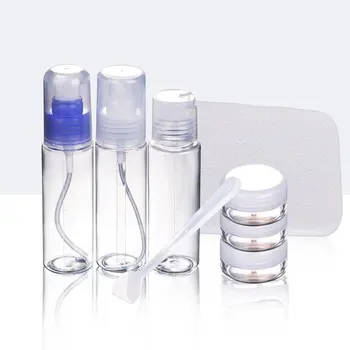 

8pcs Travel Bottles Set Leak Proof Refillable Toiletries Containers for Liquid Shampoo with Spray bottle cosmetic cream bottles