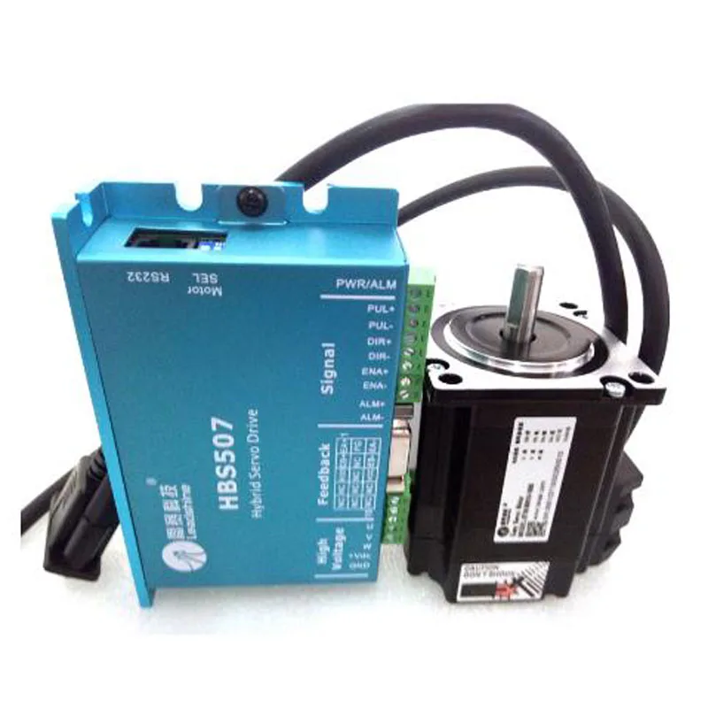 Трехфазный Гибридный сервопривод Nema23 1 нм HBS507 + 573HBM10 1000 двигатель с циклом