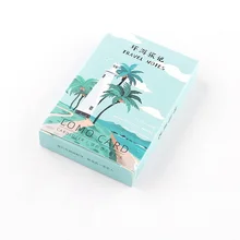 28 шт./компл. 52*80 мм креативные дорожные заметки Lomo карточка ручная работа ручная роспись мини открытка на день рождения Подарочная открытка с сообщением