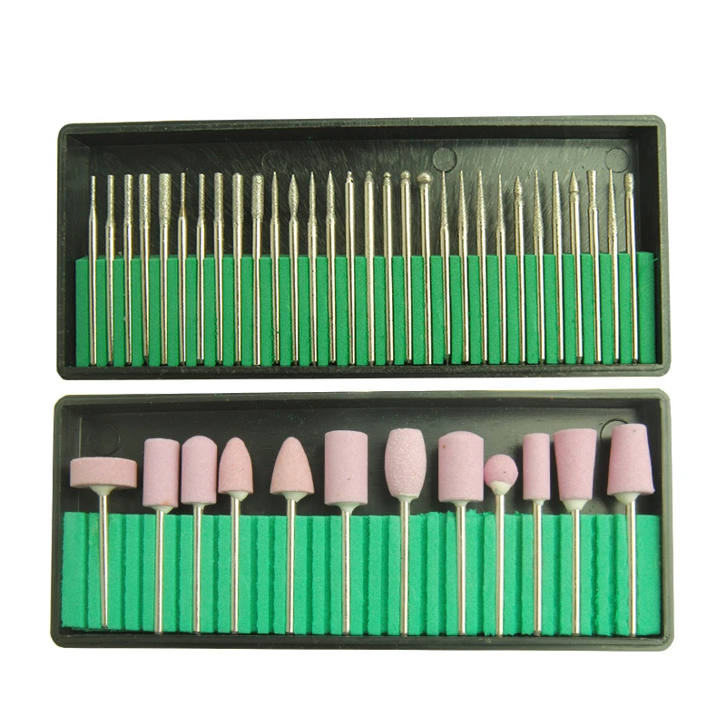 

Nail Drill Bits Set Milling Cutters Set Electric Manicure Pedicure Drill Accessory Nail Salon Cuticle Gel Clean Grinder Sander
