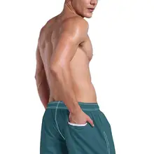 Летние мужские однотонные повседневные тренировка бодибилдинг шорты с карманами тонкие короткие брюки для бега свободные шорты