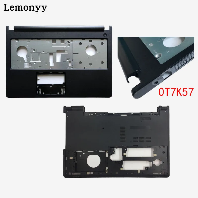 Упор для рук верхний чехол/нижний чехол Обложка для Dell Inspiron 15u 15-5000 5000 5555 5558 5559 V3558 V3559 0T7K57 - Цвет: Black frame and D