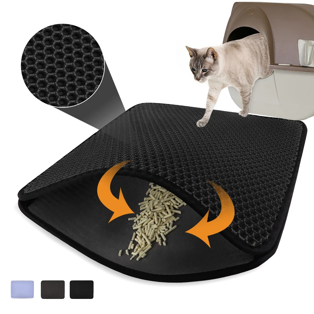 Tapis De Litiere Pour Animaux De Compagnie Double Couche Eva Pour Chat Piege A Litiere Impermeable Pour Animaux De Compagnie Tapis Antiderapant Pour Accessoires De Maison De Lit Aliexpress