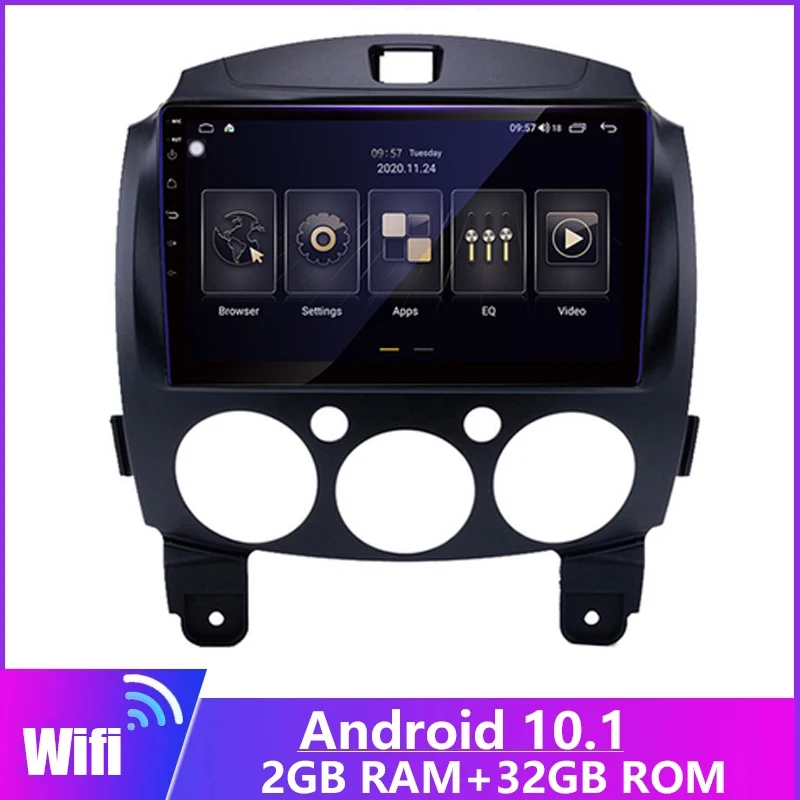 

Android 11 For MAZDA 2 /Jinxiang/DE/Third generation 2007-2014 Car Radio Multimedia Video Player DVD Player 2din 9" Headunit