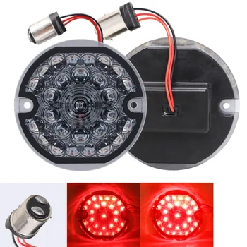 

Pair 3 1/4" Bullet Style Rear Brake Light LED Turn Signal Kit with 1156 Base for FLHR FLHRC FLSTC FLHTCU