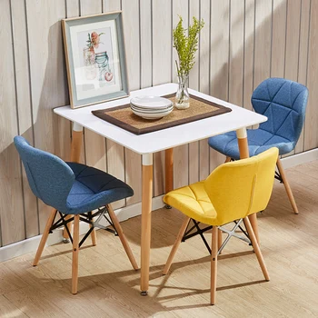 

Modern Minimalist Colorful Chair Nordic Home Dining Chairs Study Back Adult Creative Home Computer Chair Classic Office Chair