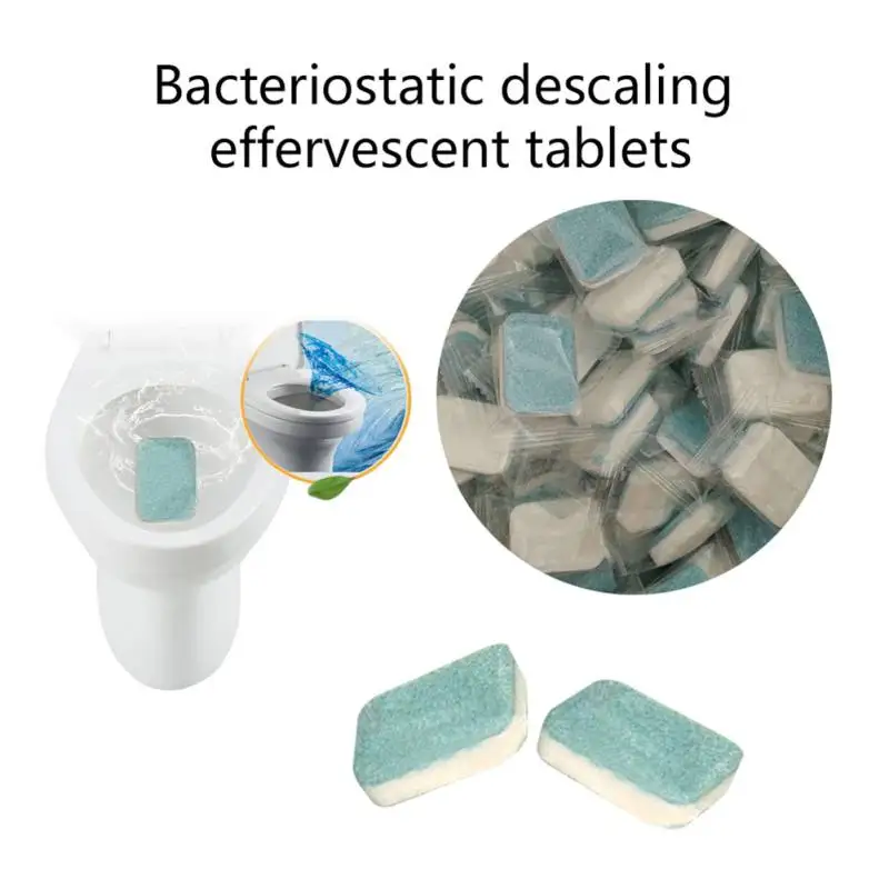 Многофункциональные чистящие таблетки синий нейтральный pH Effervescent средства для чистки туалетов стеклянные бытовые химикаты для очистки для домашнего сада