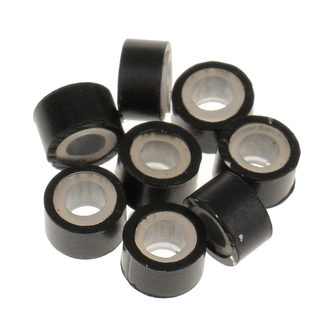 500pcs Hair Extension Silicone Lined Micro Rings Beads Links Tubes Black Brown Hair Extensions Color Ring