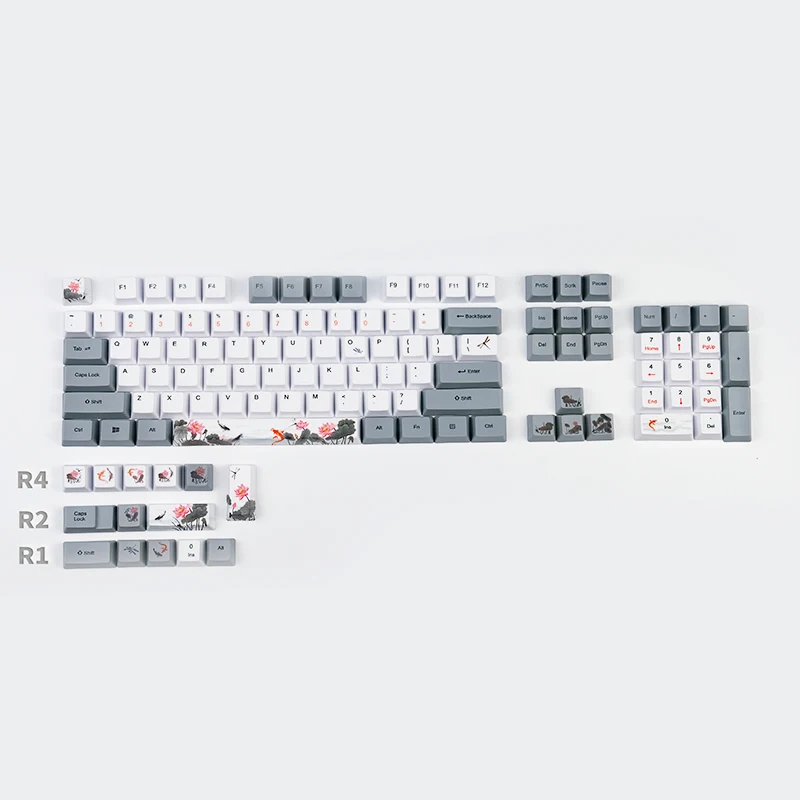 Botões para Teclado Mecânico Conjunto Completo e Retrô de Teclas para Teclado com Sublimação