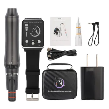 

Wireless Wearable Watch Tattoo Machine Smart Digital Tattoo Permanent Makeup Pen Kit For Strokes Eyebrows Eyeliner Lip MTS