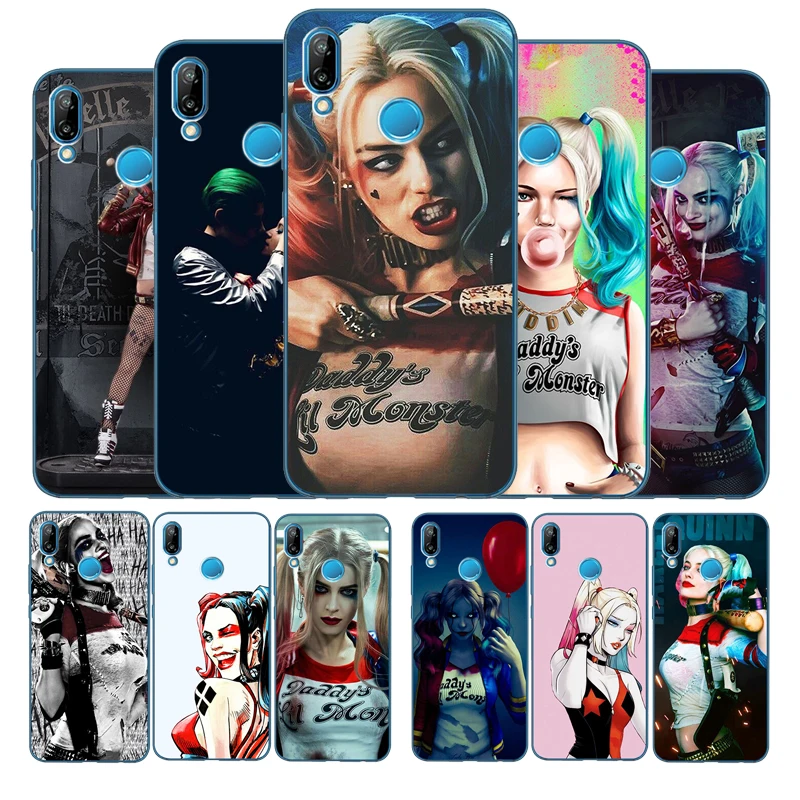 Harley Quinn отряд самоубийц Джокер Винк ТПУ Мягкий силиконовый чехол для телефона Huawei