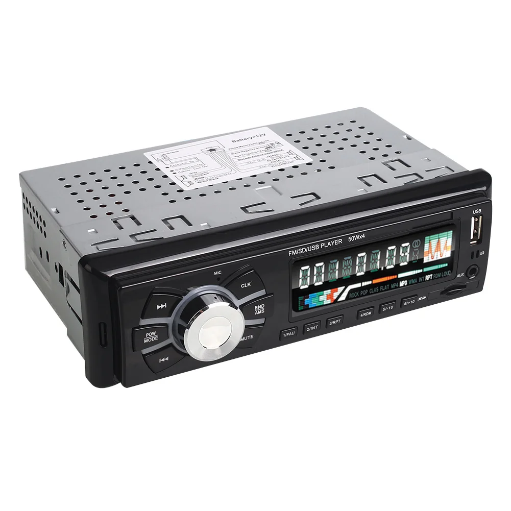 FM Автомобильный Mp3 радио плеер Авто MP3 CD Универсальный для SD USB Aux вход