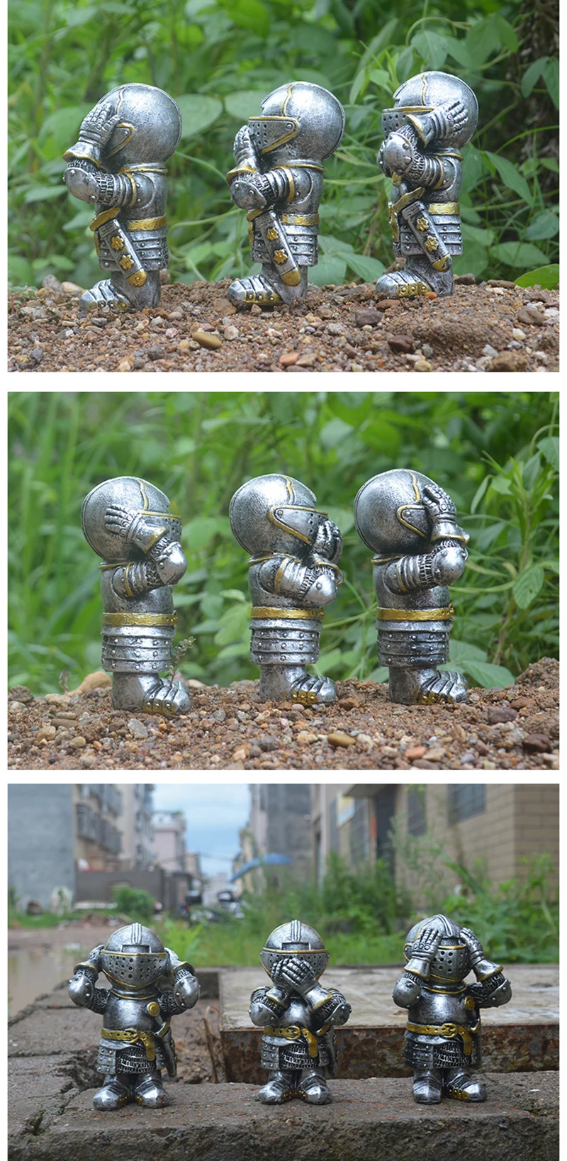 Figura de Ação Escritório em Casa Bonito Armadura Guerreiro Brinquedos Resina Mini Faça Você Mesmo Modelo Cinzeiro Speelgoed Desktop Decoração Arte Artesanato 10 Cheap Lâmpada 3D Anime FiguraOrnamentos Figura