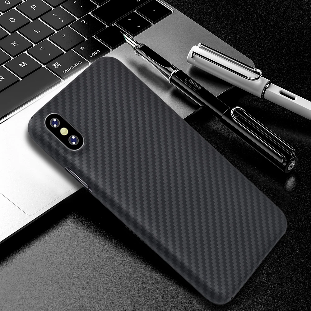 Carbon Fiber Phone Case For iPhone X Xr Xs Se All Lnclusive Aramid Business Hard Anti-Fall Fashion Trend | Игрушки и хобби