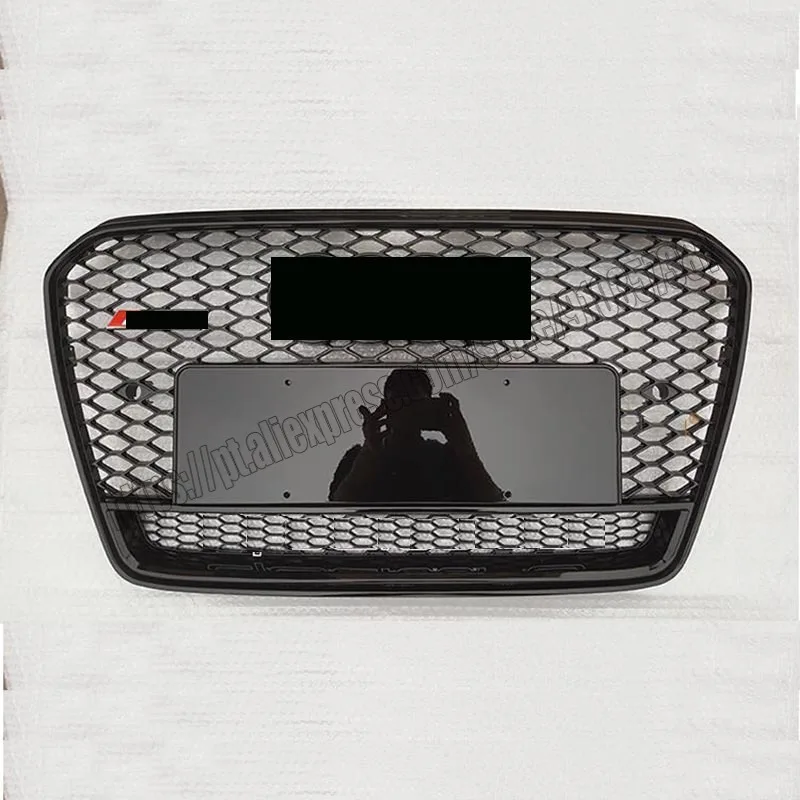 

Черная решетка для радиатора rs5, подходит для Audi A5 S5 2013 13 2014 14 2015 15 2016 16 хромированных колец