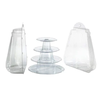 

AFBC 4 Tiers Round Macaron Tower Stand Cake Display Rack for Wedding Birthday Decor