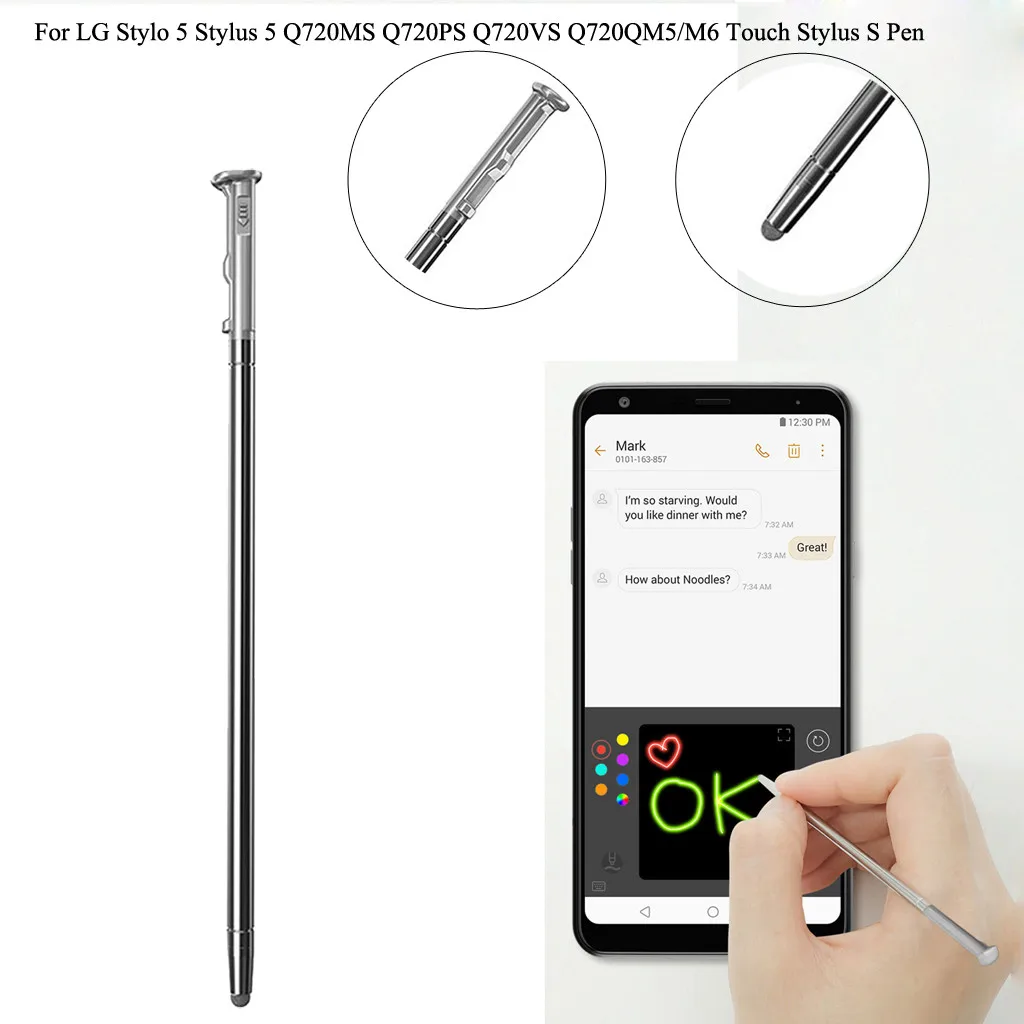 Сенсорный стилус S ручка сенсорный экран карандаш Замена для LG Stylo 5 LMQ720CS LMQ720PS LMQ720MS LMQ720TSW Q720QM6
