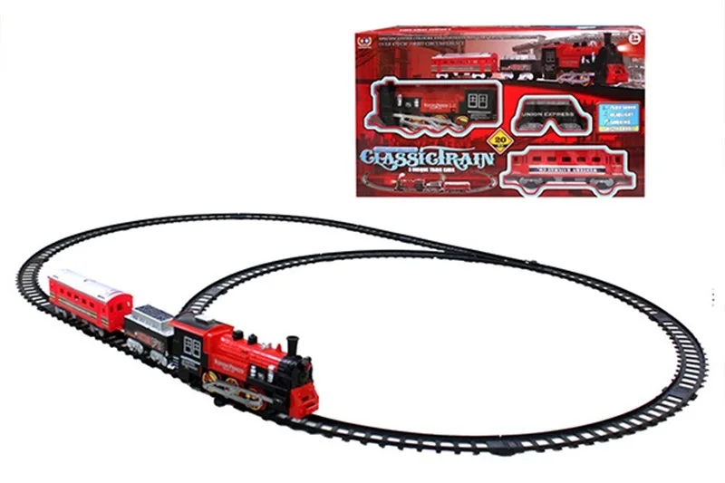 

Children Assembled Electric Rail Train Smoke Camera Track Christmas Small Train Camera Track Car Set Children'S Educational Toy