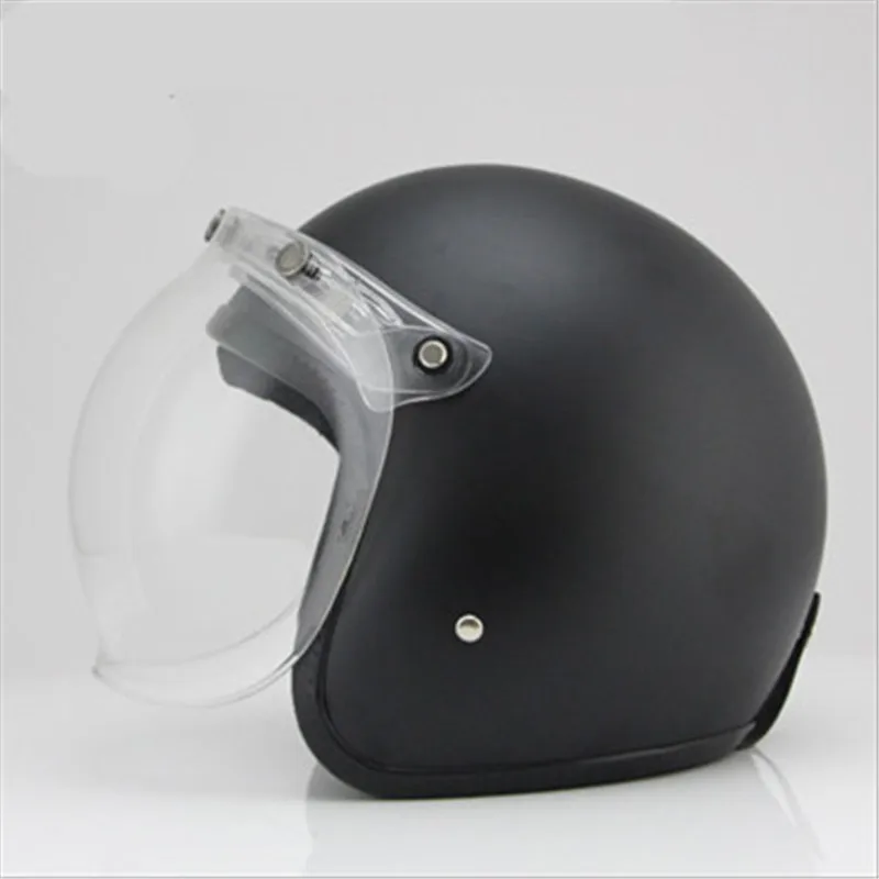 Мотоциклетный шлем с открытым лицом мотоциклетный шлем персональный шлем Capacetes De Motociclista для мужчин и женщин - Цвет: matte black