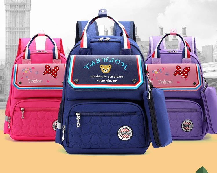 Популярный ортопедический рюкзак для девочек, школьные сумки, Набор детских школьных книг, детский Ранец, школьная сумка для девочек и мальчиков, ранец