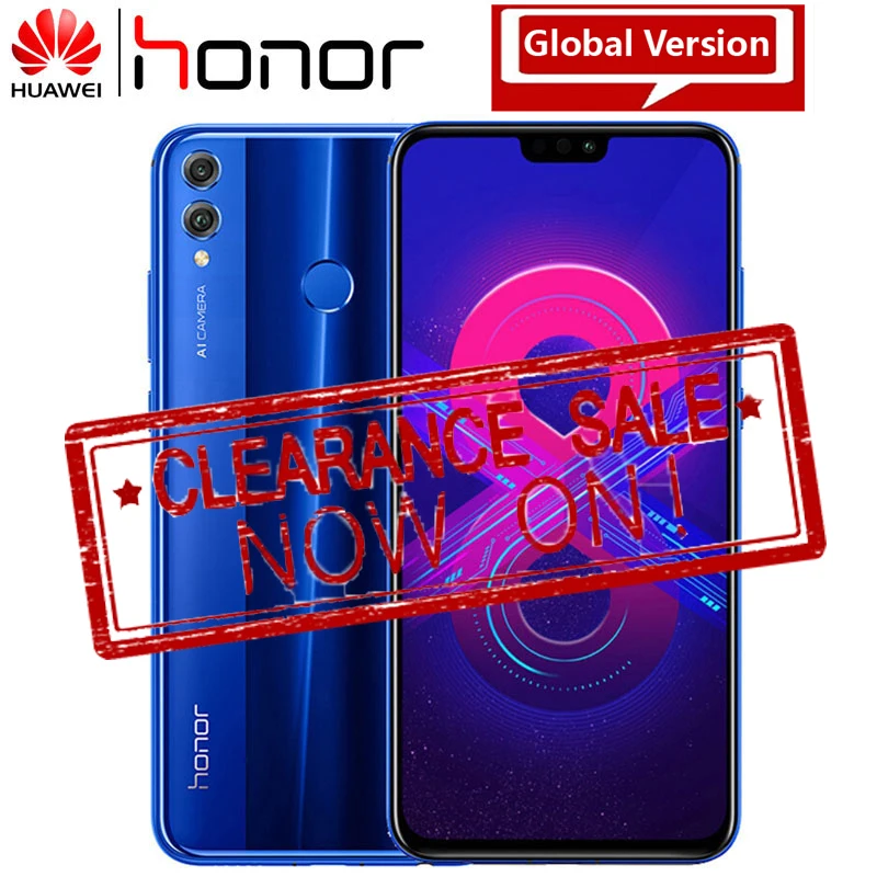 Huawei Honor смартфон 8X глобальная ПЗУ 6 5 ''полный экран OTA обновление мобильного