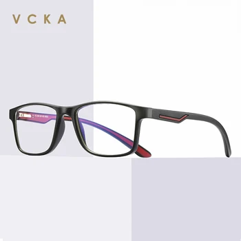 

VCKA Anti Blue Light Blocking Computer Glasses Men TR90 Eyeglasses Anti Blue Ray Gaming Eyewear Protection Radiation Spectacles