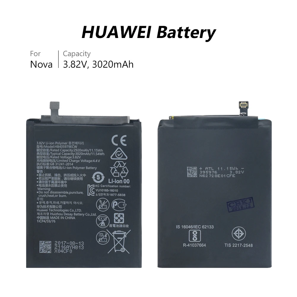 Запасной аккумулятор HB405979ECW для Huawei P9 Lite Mini Honor 6A DLI AL10 AL10A AL10B L22 6C Y6 Pro