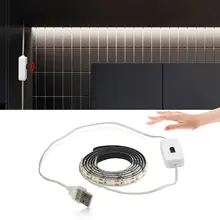 Ручной датчик развертки светодиодный светильник для кухни s Гибкая USB Светодиодная лента настенный светильник 5 в спальня настольный ночник светильник для шкафа освещение для шкафа