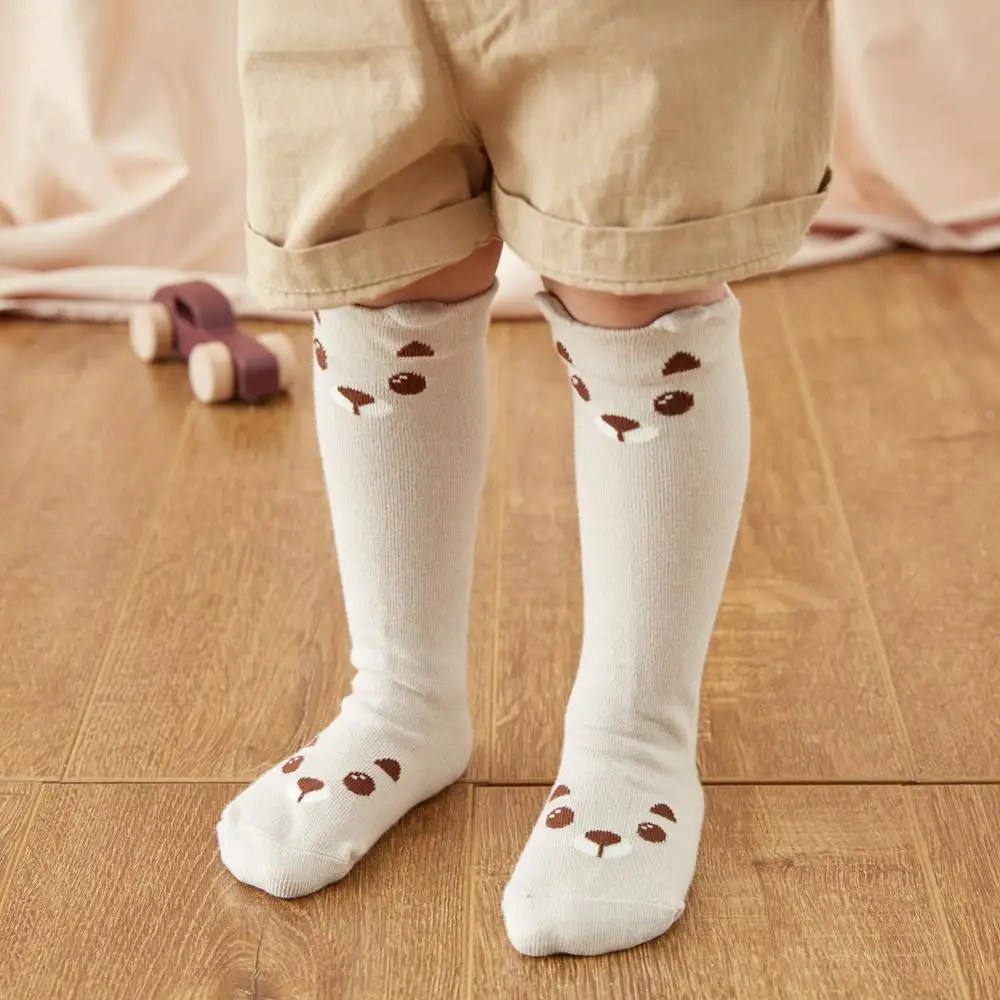 Niduo Bears/3 пар/лот, подарки для новорожденных, гольфы, носки для малышей, зимняя теплая одежда для маленьких мальчиков, аксессуары, милый мультфильм