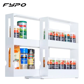 

Multi-Function Storage Rack Adjustable Spice Organizer Rack Shelf Home Rotating Spice Rack Cupboard Organizer Kitchen Storage