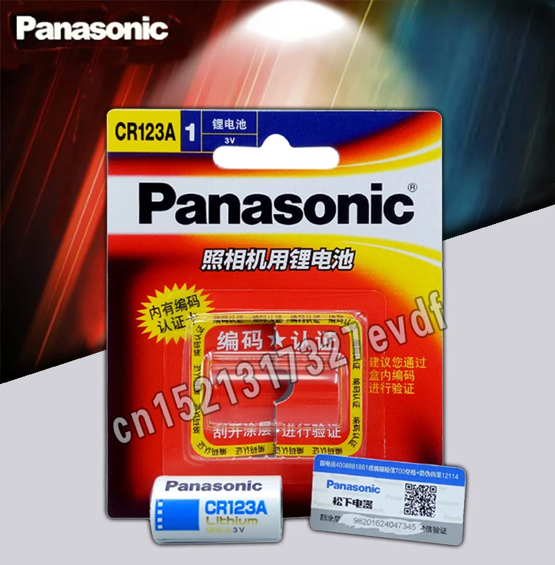 Новинка! Оригинальные аккумуляторы Panasonic CR123A CR17345 3 в литиевые для камеры