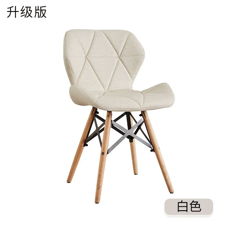 Скандинавские INS ресторанная мебель стул столовая современный Pu китайский железный стул деревянные кухонные обеденные стулья для столовой s диван - Цвет: Белый