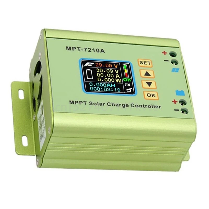 MPT-7210A affichage LCD en alliage daluminium MPPT contrôleur de charge de panneau solaire contrôleur de charge pour batterie 