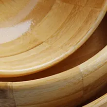 Чаша из натурального бамбука сочетающаяся по цвету бамбуковая Зебра чаша с рисунком бамбуковая чаша природная среда высокая термостойкость