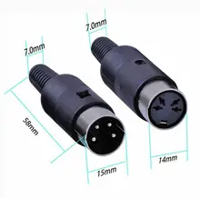 

1 pcs 3 /4/ 5/ 6/ 7/ 8/ Pin Plug Male / Female Socket Solder Terminals Connector
