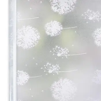 

Dandelion Pattern Privacy Frosted Window Film Self Adhesive Glass Frosting Film Anti UV Opaque Blackout Blind Vinyl Stickers