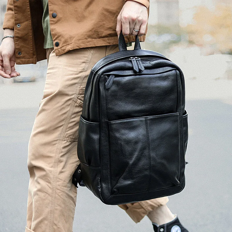 AETOO кожаная сумка на плечо, Мужская модная кожаная сумка для путешествий, мужская деловая сумка для компьютера