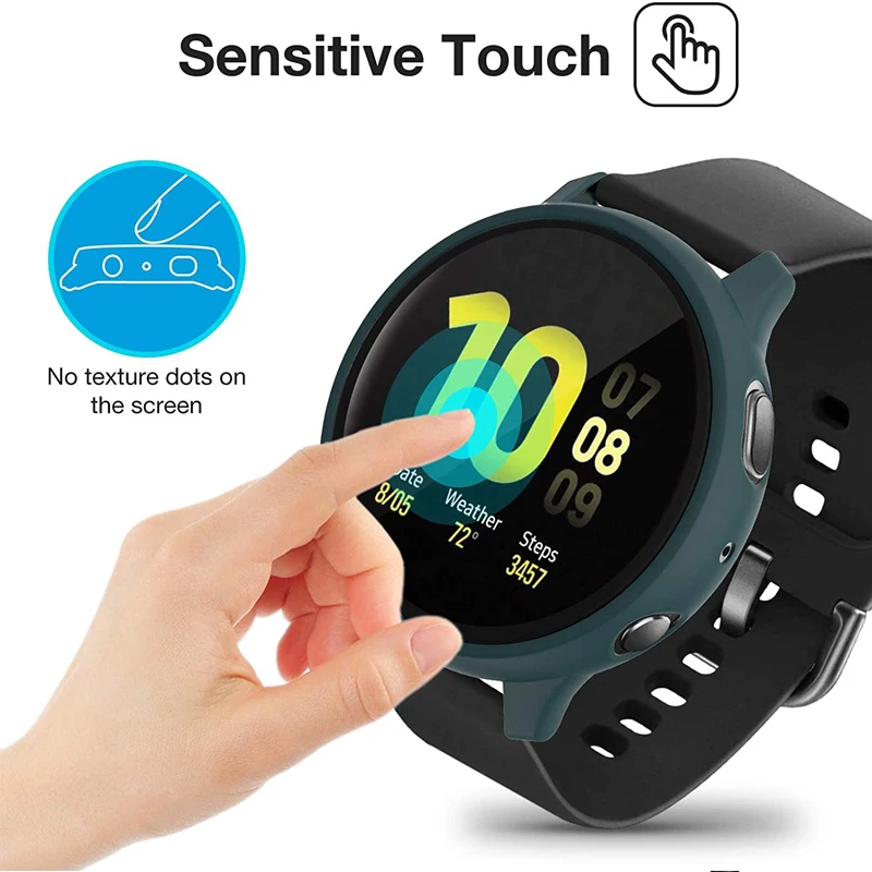 Glass Screen Pelicula Watch Case For Samsung Galaxy Active 2 40-44MM Cover Bumper Accessories clock Protector Smart Accessory Glass Screen Pelicula Watch Case For Samsung Galaxy Active 2 40-44MM Cover Bumper Accessories clock Protector Smart Accessory