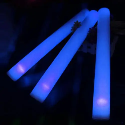 Светящийся светодиодный светящийся светильник, палочка из пенопласта, вечерние игрушки для концертного выступления, светодиодный светильник, светящиеся игрушки для детей, взрослых, подарки на день рождения - Цвет: Синий