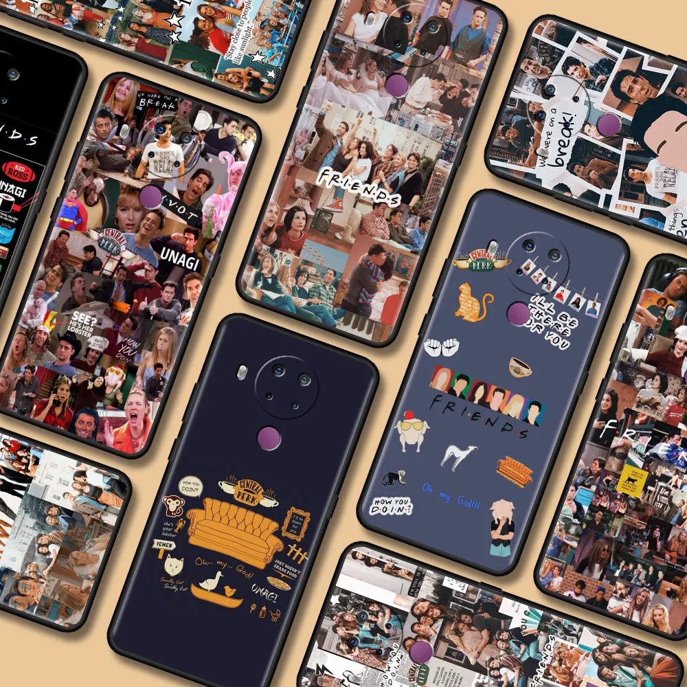 Черный мягкий чехол для сотового телефона Nokia G10 7 2 5 4 3 1 X10 C20 8 XR20 Обложка друзья ТВ