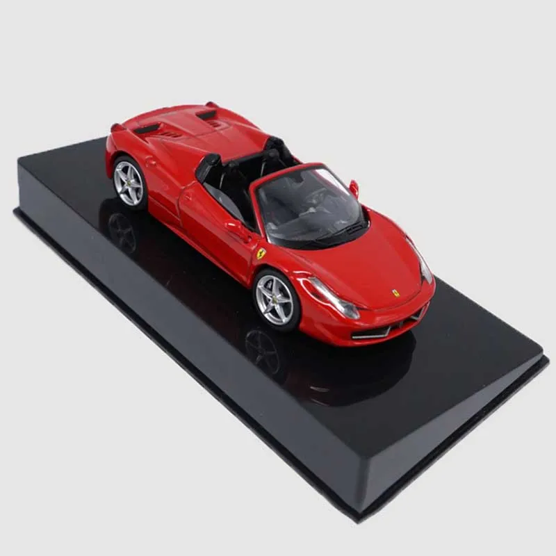1/43 Рафинированный сплав версия Классический 458 трансформер Феррар статическая имитация паука модель автомобиля игрушка подарок коллекция шоу с базой