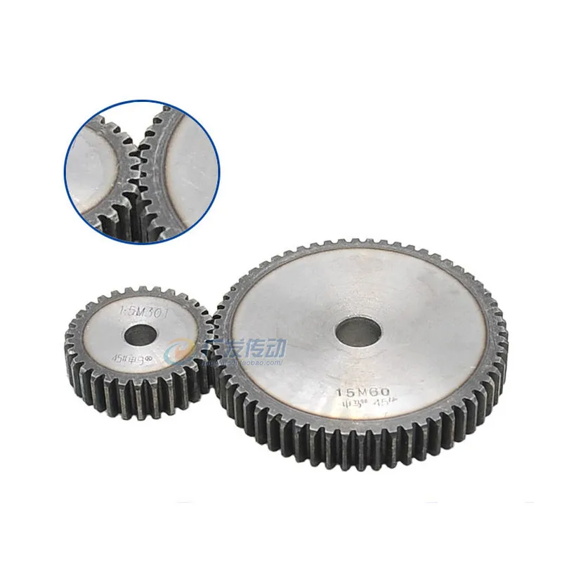  1pcs spur gear 1.5 mod 94 tooth 1.5M94T number of teeth 94 teeth cylindrical gear thickness 15mm 45