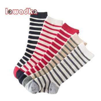 

Lawadka Newborn Baby Boy Socks Striped Cotton Infant Baby Girls Socks Autumn Winter Baby Socks Anti Slip Home Floor Accessories