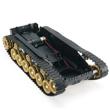 

3V-9V DIY Shock Absorbed Smart Robot Tank Chassis Crawler Car Kit With 260 Motor For SCM