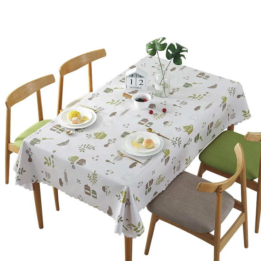 

Pastoral Table Cloth Cover PVC Waterproof Tablecloths Background Cloth Plastic Table Cloth Home Decor Manteles Toalha De Mesa