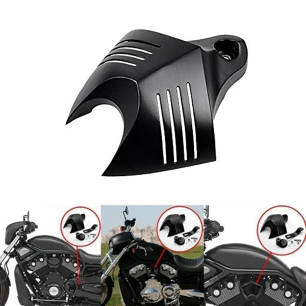 Черный двойной рог крышка V-Shield Cowbell Набор для 1992- Harley Dyna Softail Road King Street Electra Glide v-стержень